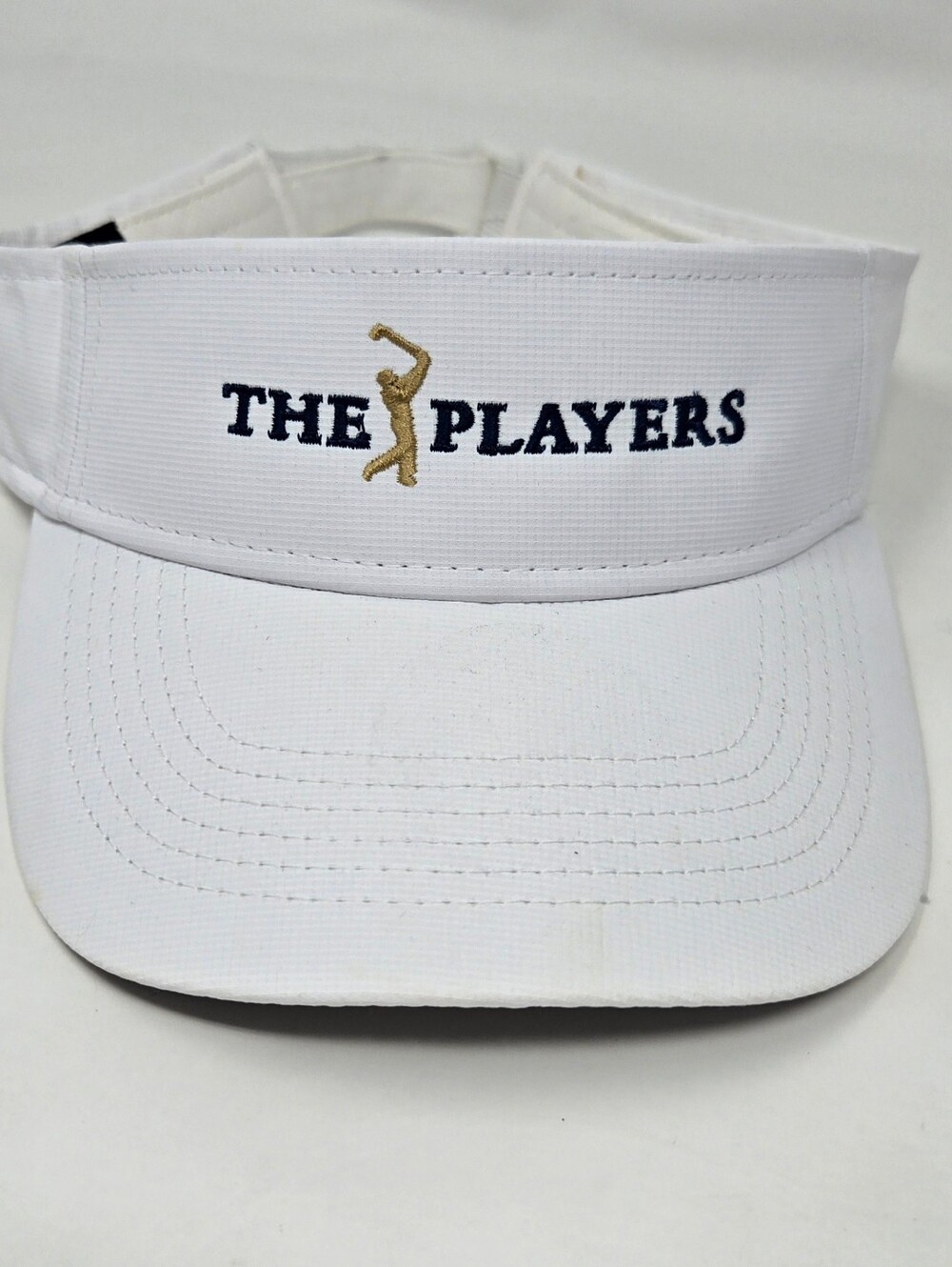 THE PLAYERS PGA Tour Championship White Adjustable Visor Golf Embroidered